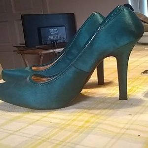 Teal blue heels